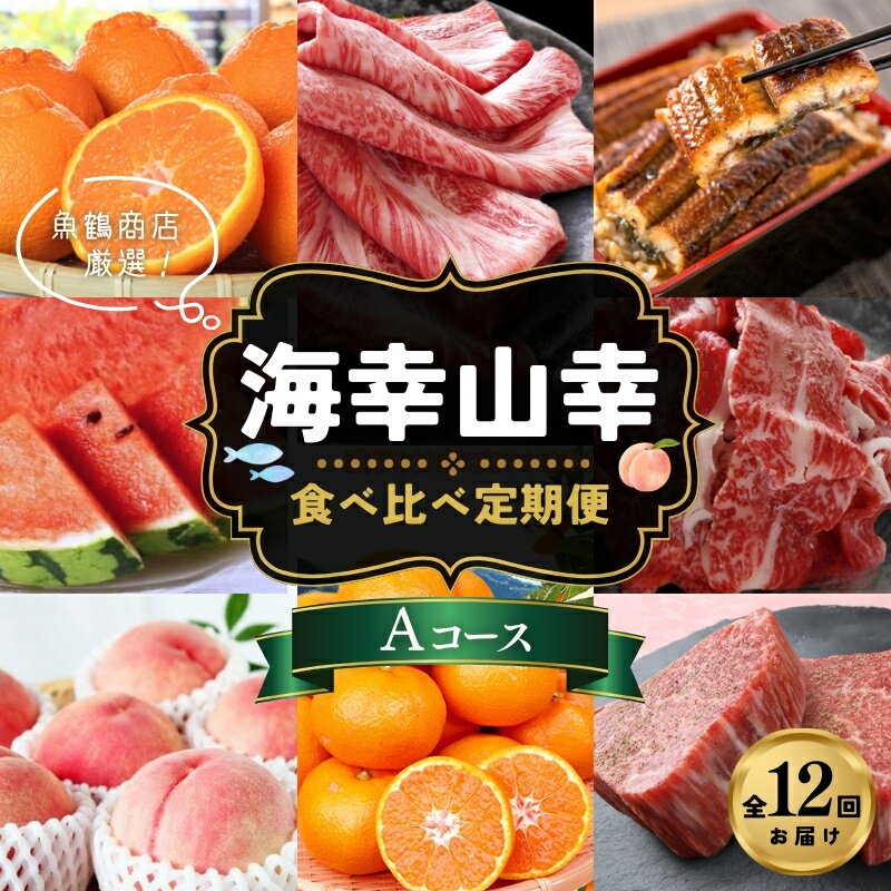 【ふるさと納税】【魚鶴厳選！】人気の海幸山幸食べ比べ【定期便全12回】セットA【UT109】