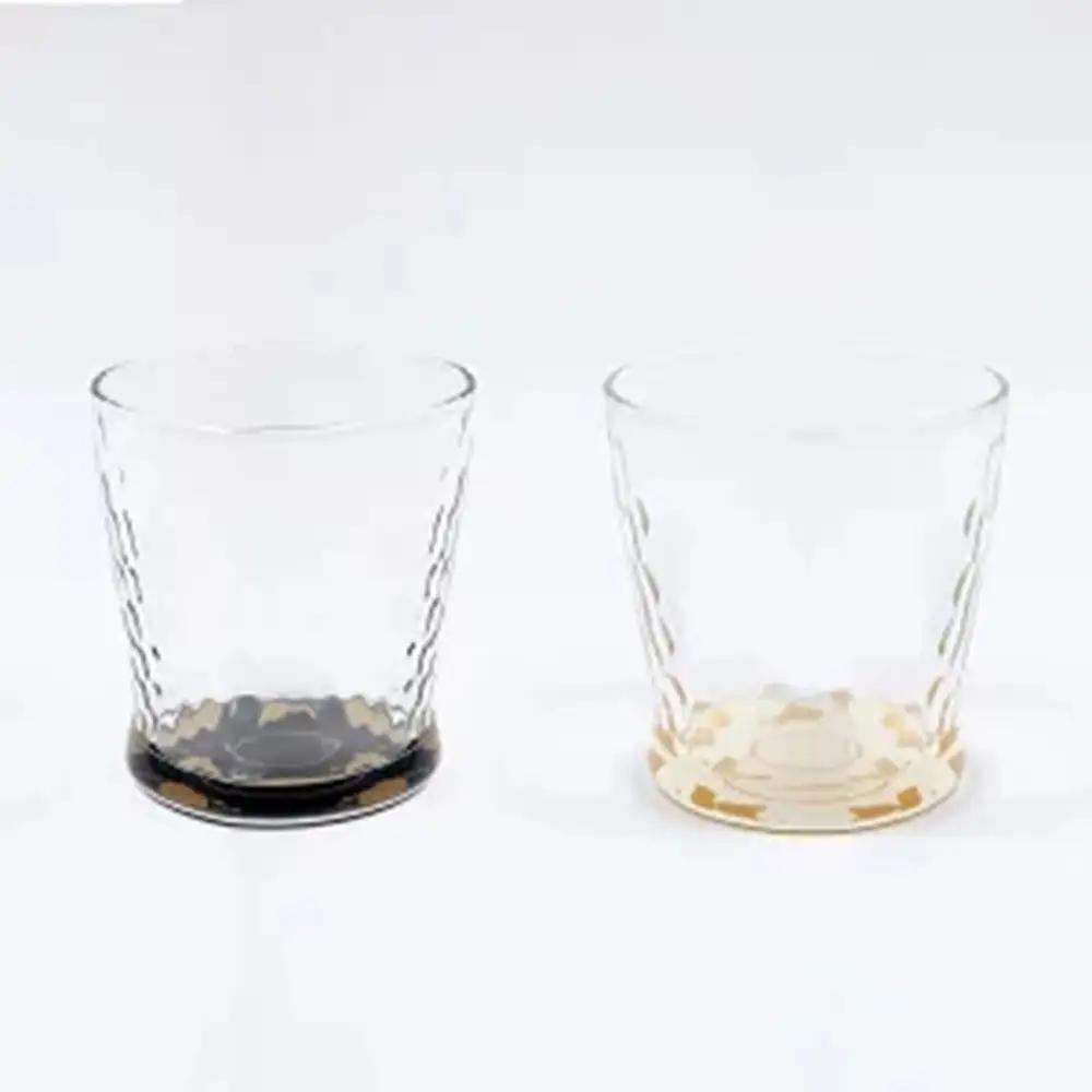 みよし漆器本舗 紀州塗り ぬりもん de Verre フリーグラス 蒔絵 万葉鶴 金鶴 ペアグラス 250ml