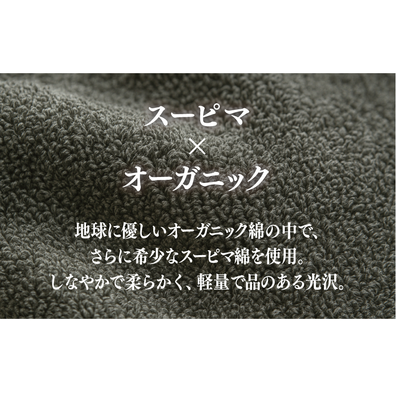 高級泉州タオル ラガマフィン フェイスタオル グレー 1枚【国産 日用品 上質 タオル 国内製造】 099H2463_イメージ4