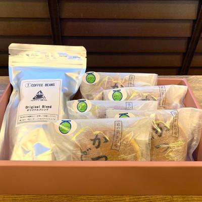 ふるさと納税 城里町 珈琲豆とかつどら5個【季節の果物】 |  | 01