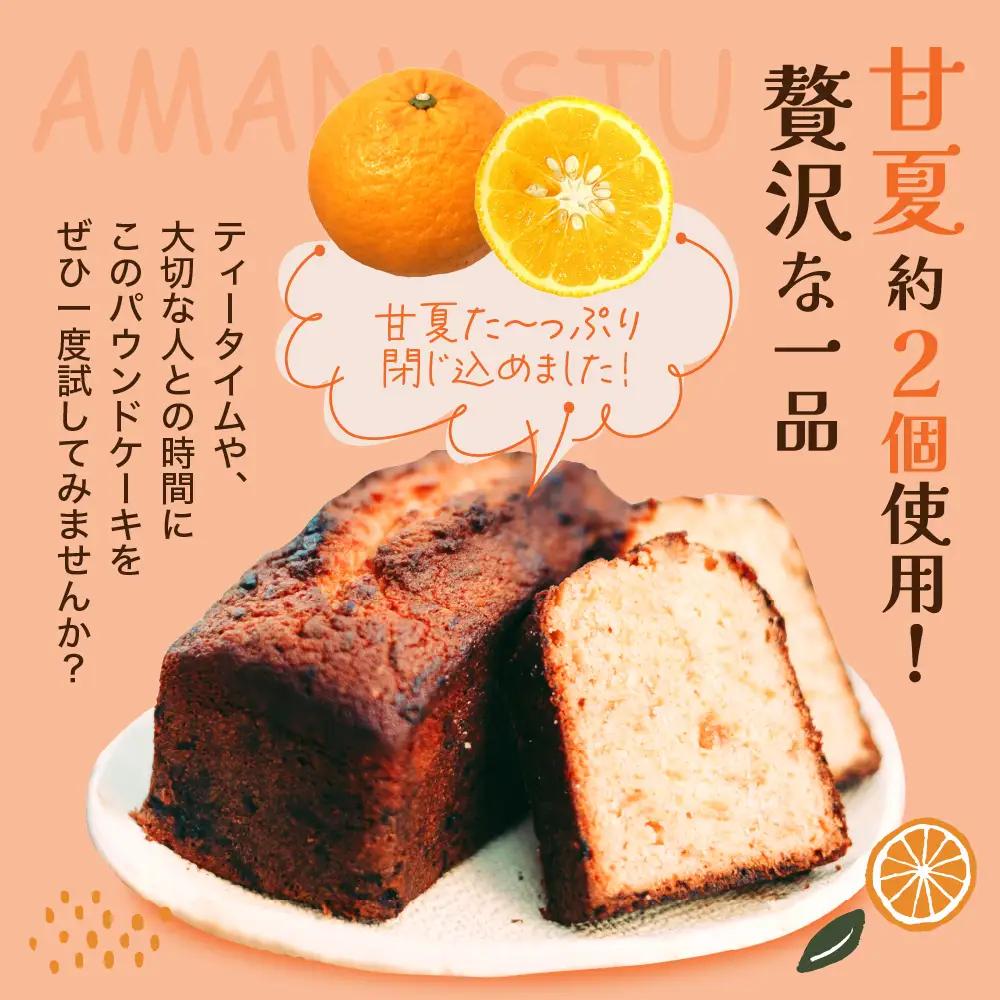 甘夏のパウンドケーキ 1本 広島県 呉市 カステラ ケーキ スイーツ
