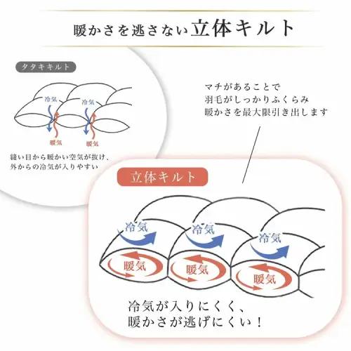【肌掛け】羽毛布団 シングルサイズ ハンガリーホワイトダウン90％ 掛布団 アクア