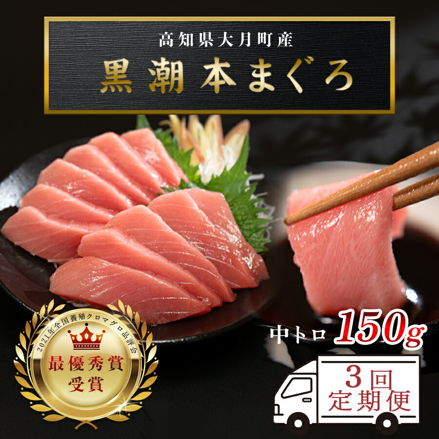 【ふるさと納税】【定期便】黒潮本マグロ 中トロ　計3回