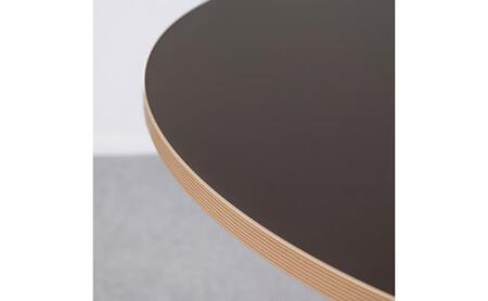 ＆FREL AXカフェテーブル 天板 ダークモカブラウン 直径80cm x 高さ72cm 選べる脚色 全3色　国産家具 組立簡単 家具 机 テーブル インテリア ホワイト