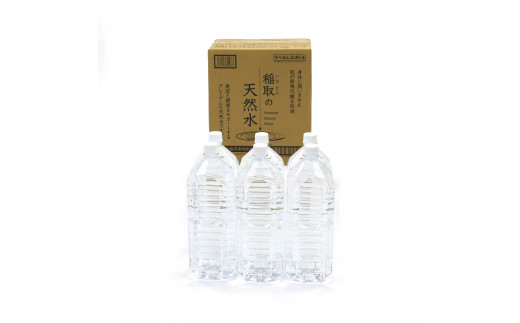 
稲取の天然水　ラベルレスボトル　8箱　2L　48本　B021／ゐ一　イオン　シリカ　静岡県　東伊豆町
