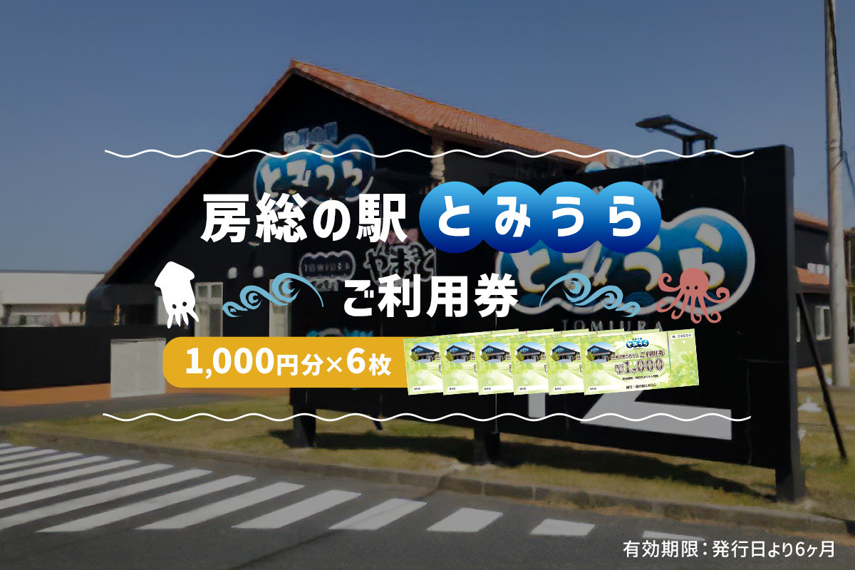 
房総の駅とみうらご利用券　1000円分×6枚 mi0069-0002
