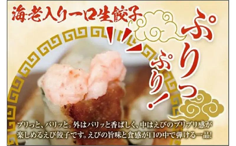 【1週間以内に発送！】博多エビ入り一口生餃子 小分け便利 創業40年以上福岡老舗会社製造 | エビ餃子 冷凍餃子 海老餃子 博多一口餃子 ふるさと納税餃子 ぎょうざ ギョーザ 小分け 惣菜 冷凍食品 