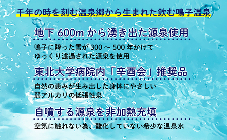 水 温泉水 まつばら源泉 500ml×24本 鳴子温泉の天然温泉水 大崎市 ボディプラスインターナショナル