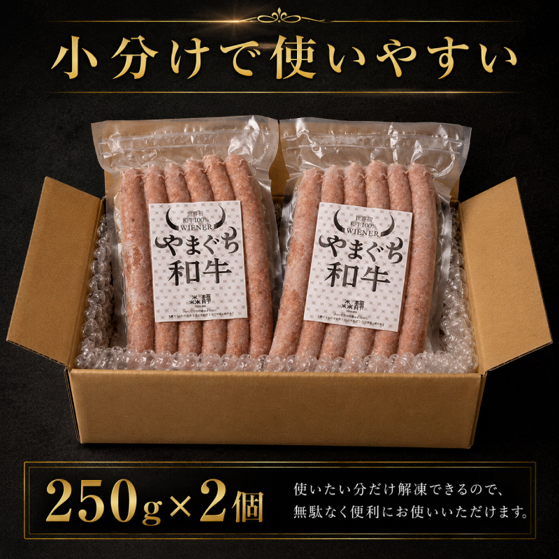 和牛ウインナー 500g 小分け 和牛100％ ソーセージ ウインナー