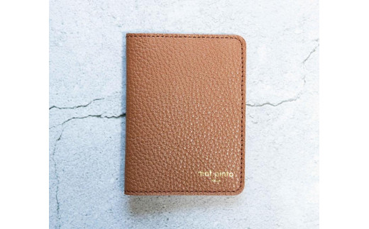 maf pinto (マフ ピント) レザーカードケース クリアポケット キャラメル ADRIA LINE 本革 日本製
