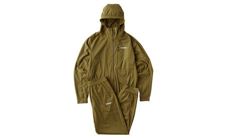 zauna suit / ザウナスーツ　KHAKI　カーキ　着るサウナ ファッション デトックスウェア Ag素材 保温性 セットアップ 静音性 軽量性  XS