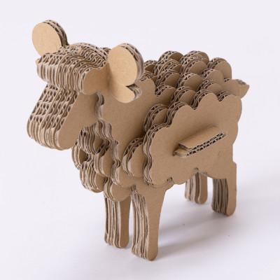 ふるさと納税 刈谷市 段ボール工作キット　干支シリーズ　ヒツジ