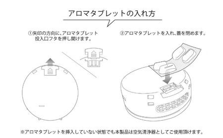 持ち運べる！ 小型空気清浄器 「 OiSHi 」 カラー:ライトグレー 空気清浄機