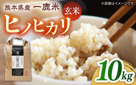 【天日塩を使用】一鹿米 ヒノヒカリ 米 玄米 10kg 【株式会社 夢アグリ】[ZCL030]