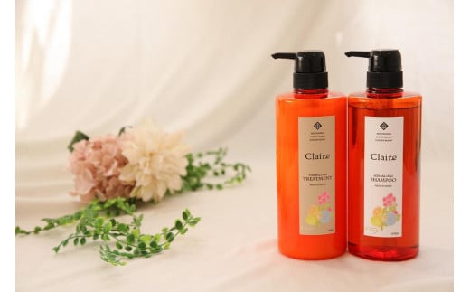 
            芥川バースクリニック監修　アロマ香る　Claireハーバルシャンプー＆トリートメントセット（600ml/600g)
          