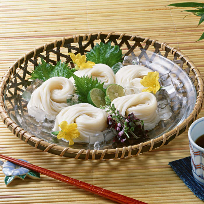 【宮内庁献上】と【 九州産小麦粉100％ 】手延べ そうめん 2種 詰め合せ 5箱 / 素麺 島原そうめん 麺 / 南島原市 / 川上製麺 [SCM010]_イメージ2