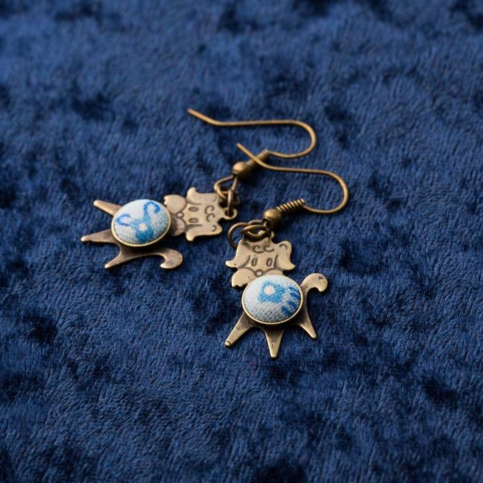 【福岡市返礼品】昭和ビンテージ 犬ピアス | アクセ ファッ