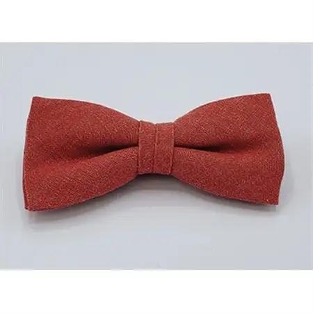 クラバットユキジ製　デニム蝶ネクタイ(ローズレッド)_装飾品・工芸品 ネクタイ・ベルト 服飾小物 _【1095843】