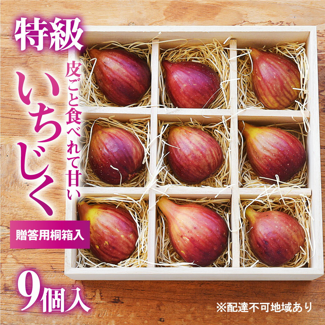 【ふるさと納税】あかね農園【特級いちじく】9個 桐箱入り 果物 フルーツ イチジク 無花果 産地直送 手土産 ギフト 　お届け：2025年8月15日～2025年9月30日まで
