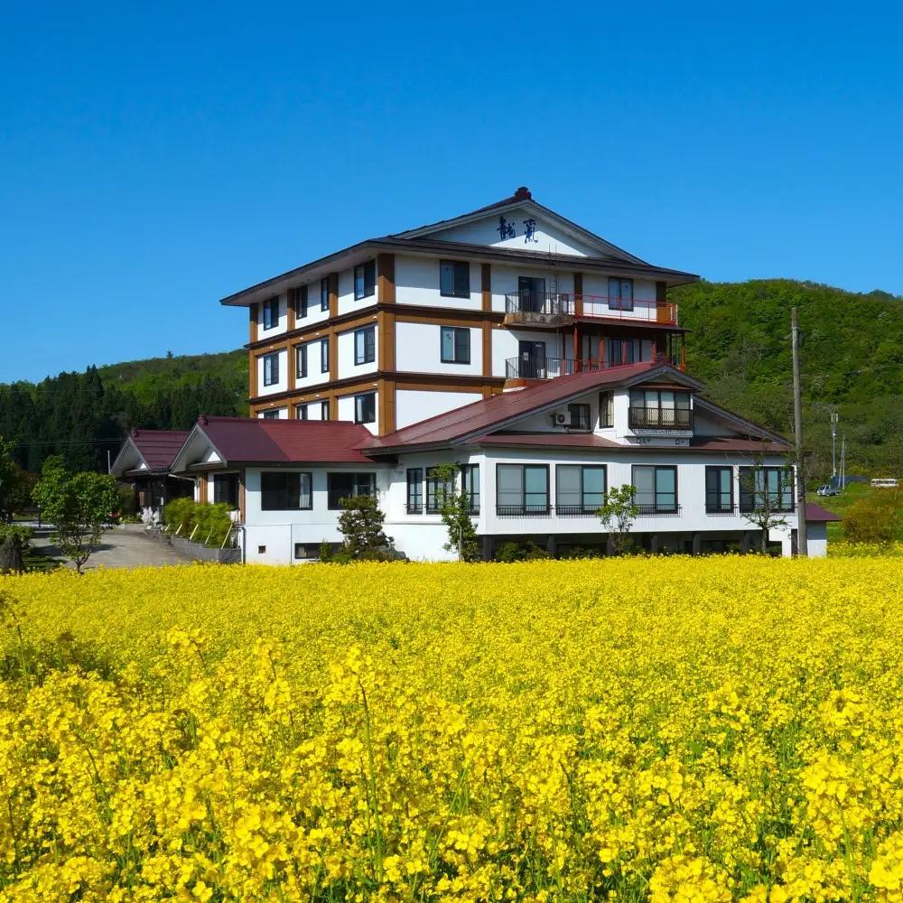 心と保養の宿  龍氣  チェックアウト13:00ゆったり昼食まで宿泊券  1泊3食付  （二名様）
