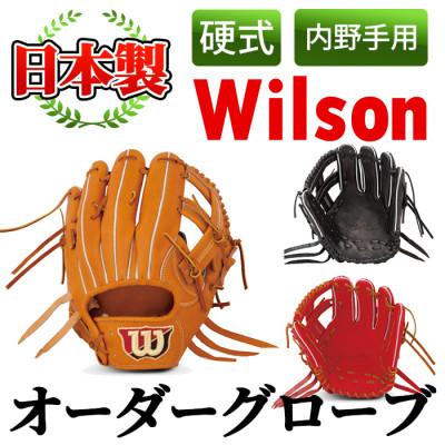 ふるさと納税 阿久根市 【硬式・内野手用】日本製野球グローブ Wilson硬式オーダーグローブ(1個) a-250-5