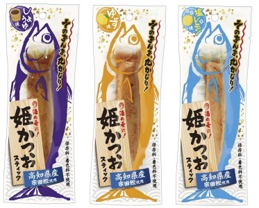 姫かつおスティック 計5本×3袋 しょうゆ味・ゆず味・ピリ辛味・にんにく味・塩レモン味 各1本【姫かつおスティック】【R00374】