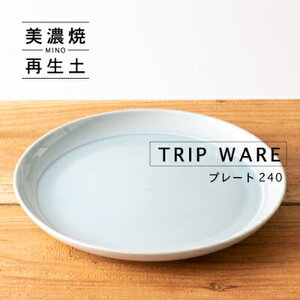 【美濃焼】 tripware プレート 240 1枚 水釉 瑞浪市 / 市原製陶 食器 皿 グッドデザイン賞受賞 [AZAE018]