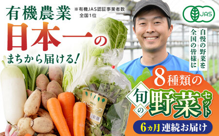 【全6回定期便】オーガニック 野菜 セット 8種【株式会社 肥後やまと】 [YAF029]