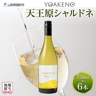ふるさと納税 笛吹市 【のし付き】山梨県 YOAKENO 天王原シャルドネ 750ml×6本 白ワイン モンデ酒造 笛吹市