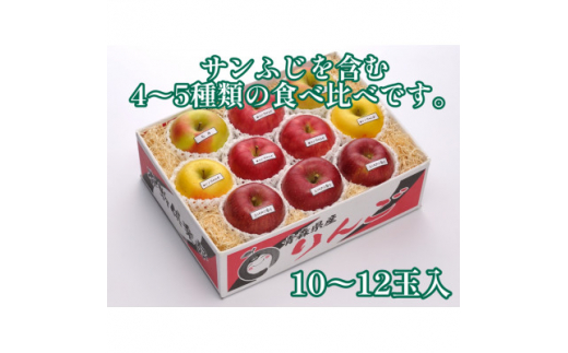 ＜令和8年産 先行受付＞お楽しみ♪青森県産りんご「サンふじ」他 食べ比べセット＜離島・沖縄配送不可＞【1423600】