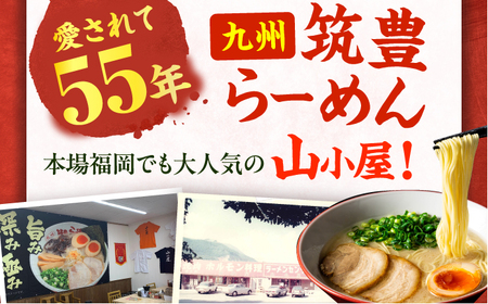 豚骨ラーメン1食 -九州筑豊らーめん山小屋からの贈り物-　広川町 / ワイエスフード株式会社[AFAE012]