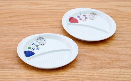 【波佐見焼】仕切り皿 ツリー 2色セット【団陶器】[PB230]