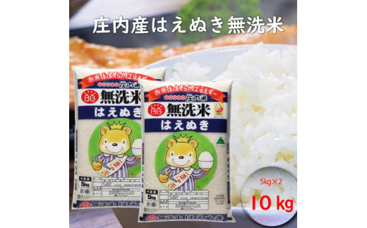 はえぬき　無洗米　10kg