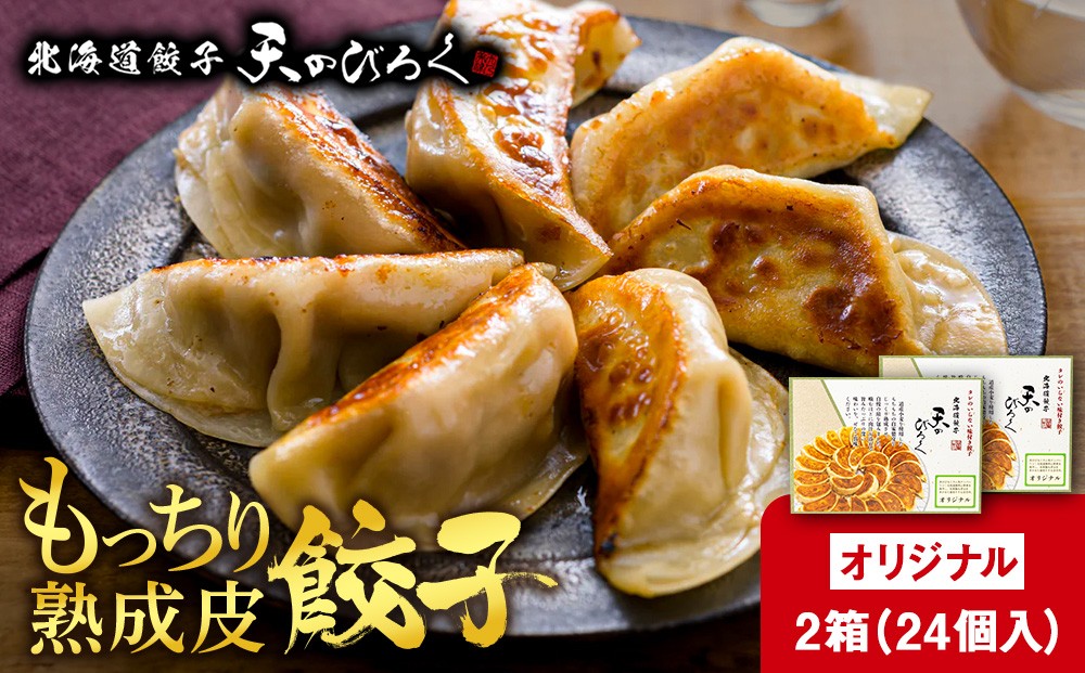 
                  北海道餃子天のびろく オリジナル餃子12粒入　2箱
                
