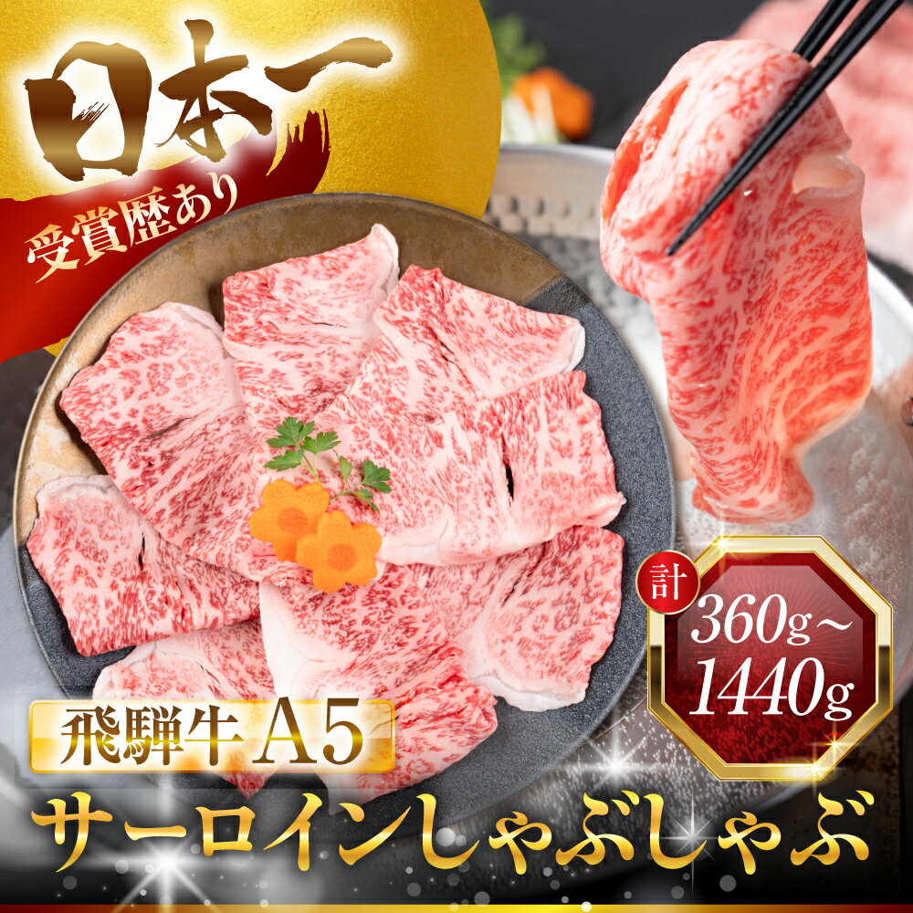 【ふるさと納税】最高ランク A5 飛騨牛 しゃぶしゃぶ用 ロース肉 360～1440g しゃぶしゃぶ ロース すき焼き 鍋 鍋料理 A5等級 A5ランク 牛肉 肉 黒毛和牛 国産 厳選 ブランド牛 高級 高級肉 冷凍 プレゼント ギフト お祝い 記念日 25000円 2万5千円 中部ミート 岐阜県 大垣市