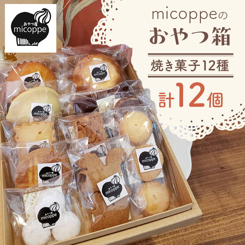 【ふるさと納税】おやつ屋micoppeのおやつ箱（焼き菓子12種・計12個）焼菓子 クッキー サブレ マドレーヌ フィナンシェ レモンケーキ セット 詰合せ 手作り おやつ スイーツ 静岡 森町