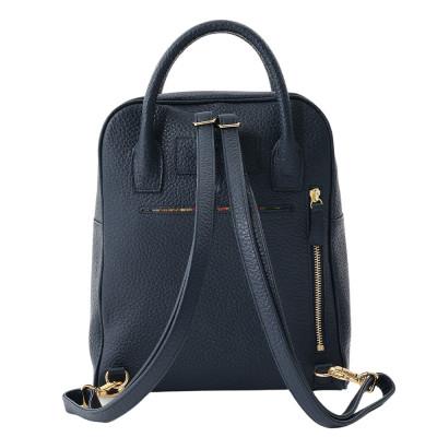 ふるさと納税 御代田町 【濱野皮革工藝のリュック】フィオーレ ミニヨン2WAYリュック(ブラック) |  | 01