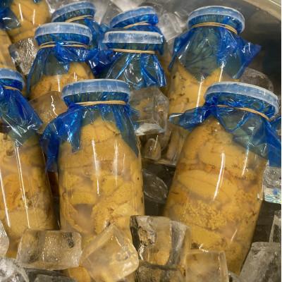 ふるさと納税 田野畑村 【予約・7月中旬発送】岩手・三陸　小さな村のきれいな海で育った　瓶入り　濃厚生うに(160g×2本) |  | 02