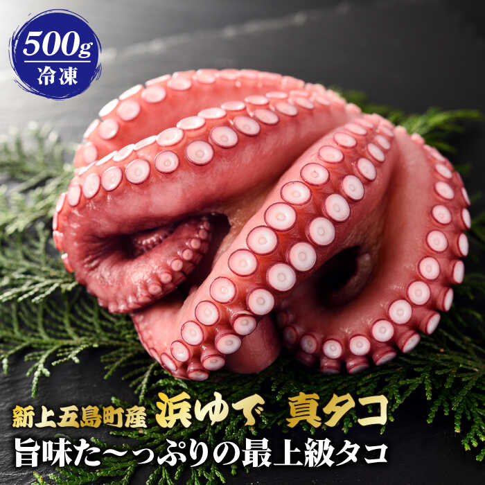 【ふるさと納税】【旨味た〜っぷりの最上級タコ】 五島 浜茹で 真タコ 冷凍 500g【カミティバリュー】 [RBP017]