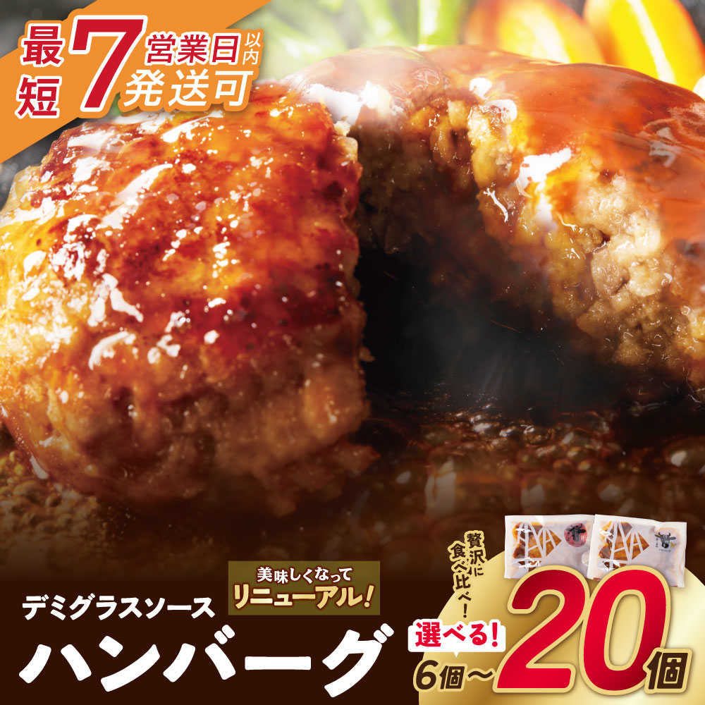 どっちのハンバーグ!?デミグラスソース20個セット