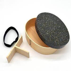 【ブラック 単品】 紀州塗り 曲げわっぱ 弁当箱 【美空・黒】 まげわっぱ お弁当 ランチボックス かわいい 和風 かっこいい