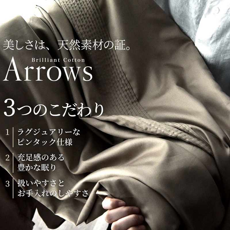 日本製 ベッド用 布団カバー3点セット（掛け布団カバー・ボックスシーツ・枕カバー） シングルサイズ 希少なピンタック仕様 綿サテン アローズ 「リードピンク」 寝具 