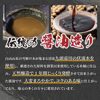 ふるさと納税 永平寺町 永平寺醤油・ソースカツ丼ソース・越前おろしそばつゆ詰合せセット 計6本 |  | 01