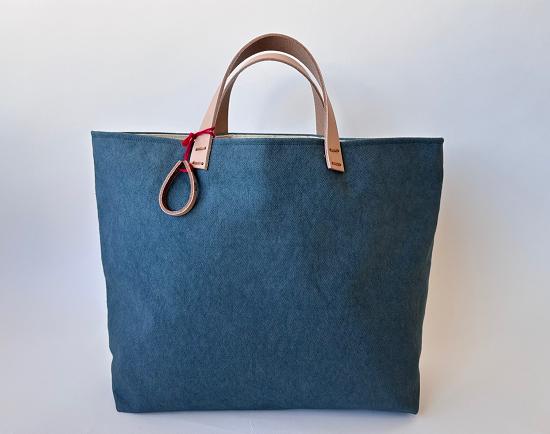 
                  手染め帆布トートバッグ　からふるL〈藍鼠色〉
                