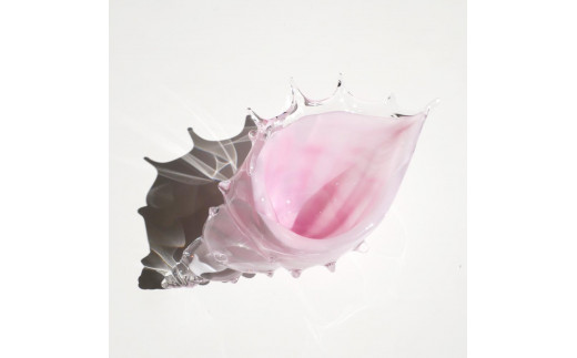 桜色シェル・貝殻のガラスの入れ物 | ガラス 器 貝 小物入れ インテリア 人気 おすすめ 送料無料 東京 中野区