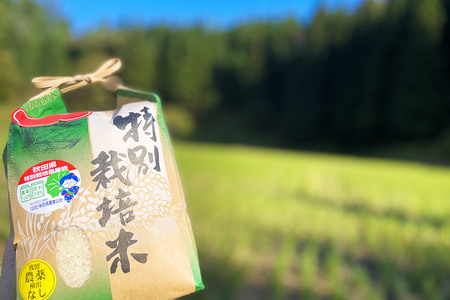 【玄米】【令和7年産】名物農家こだわりの特別栽培米 あきたこまち 10kg（5kg×2袋）