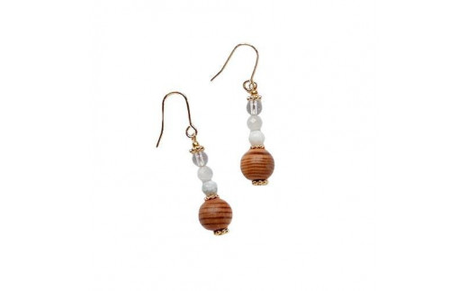 
                  屋久杉×6月誕生石ピアス/イヤリング
                