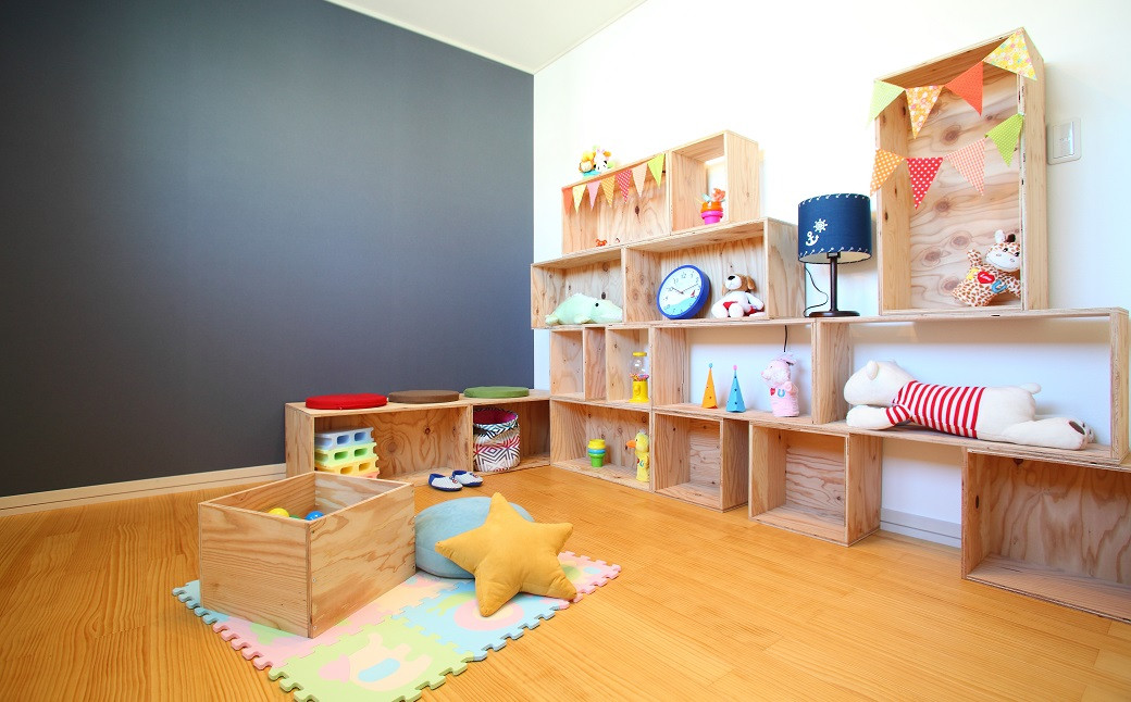 
            北海道育ちの木材を使った宮大工特製「子供部屋収納セット」　U013
          