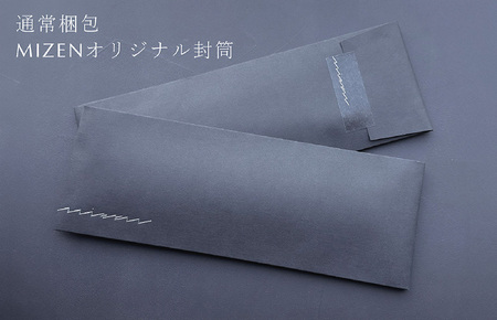 【民谷螺鈿×MIZEN】螺鈿織スラッシュタイ　チェック　紺　オリジナル封筒入り【ギフト箱なし】