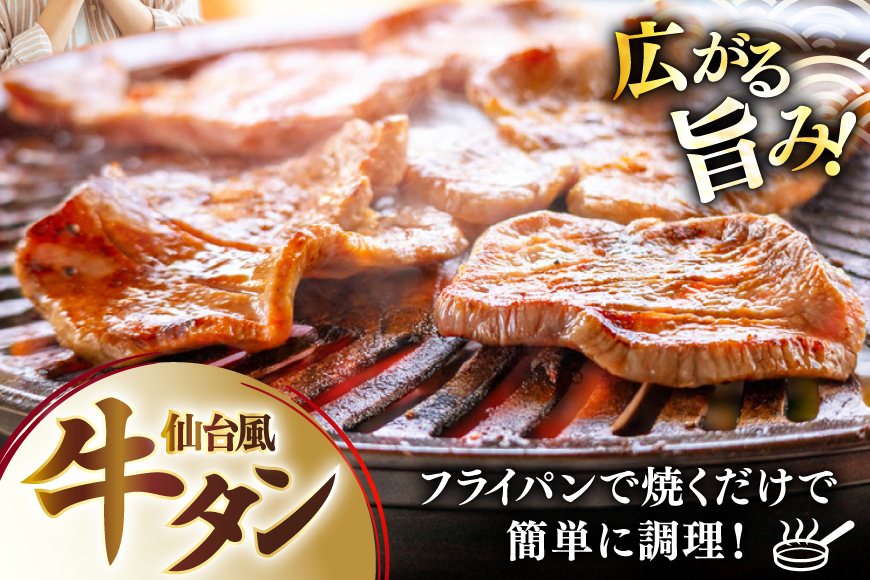牛肉 肉 仙台風 厚切り 牛タン スリット 5mm 500g 2P 計 1kg [ユーエイエム 愛知県 江南市 ko23btu600007] 1キロ 牛 牛たん 厚ぎり タン 焼肉 BBQ アウトドア